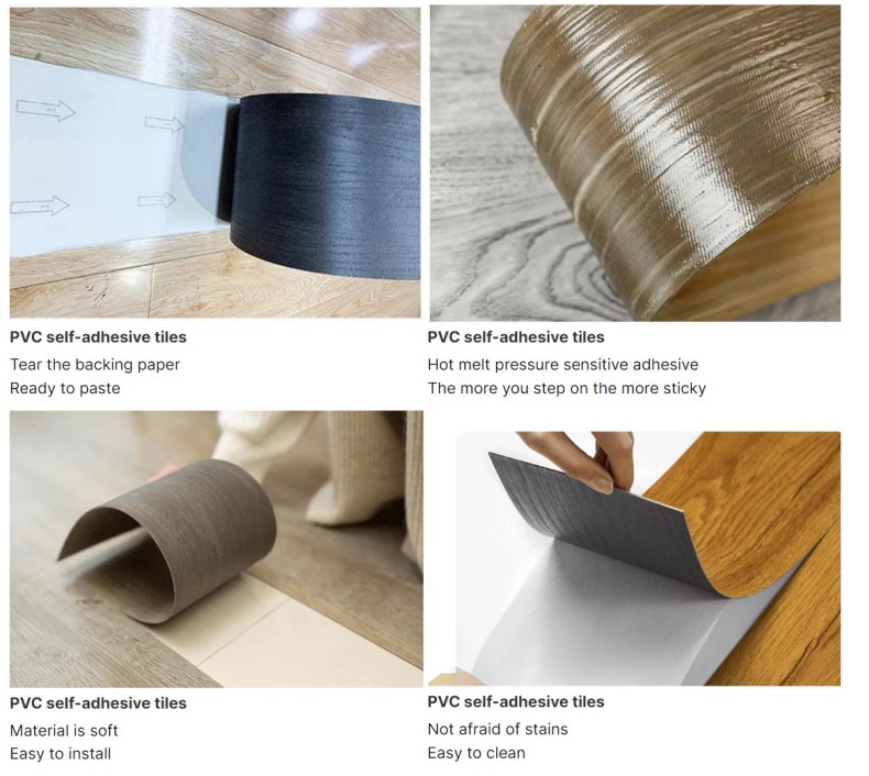 Самоклеящиеся наклейки для пола с древесным зерном 4172 (2)