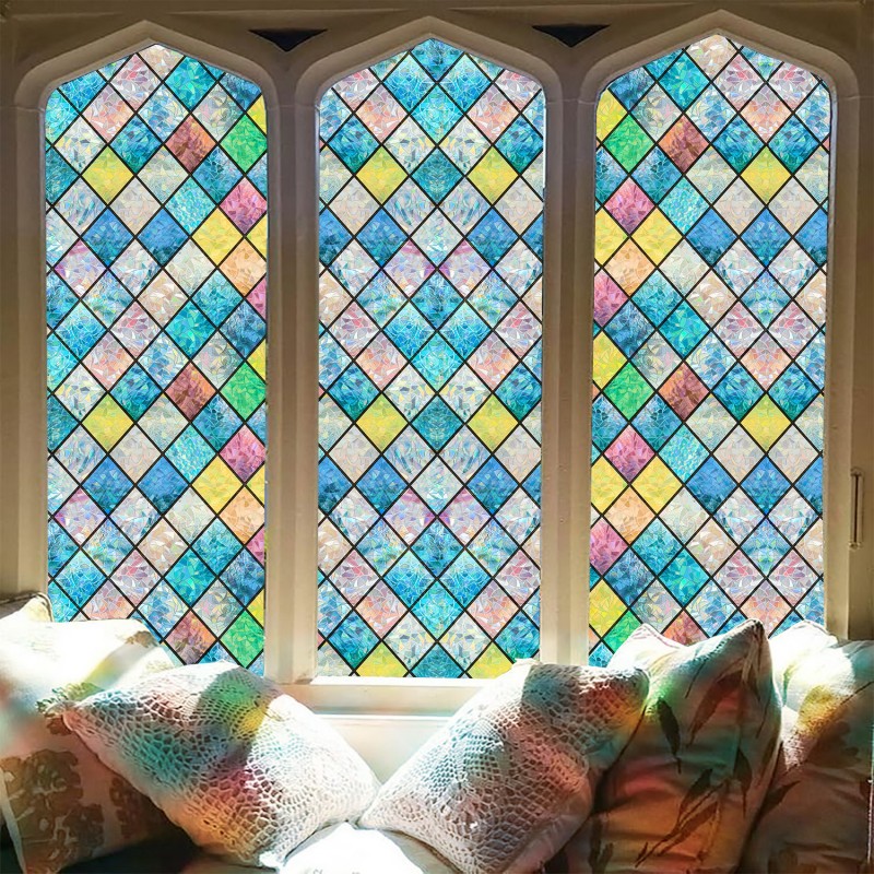 Статические наклейки на стекло для окон