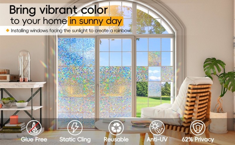 Статические наклейки на стекло для окон 492 (6)