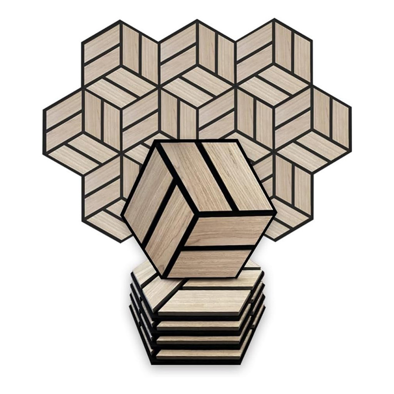 Шестигранные самоклеящиеся звукопоглощающие панели для стен