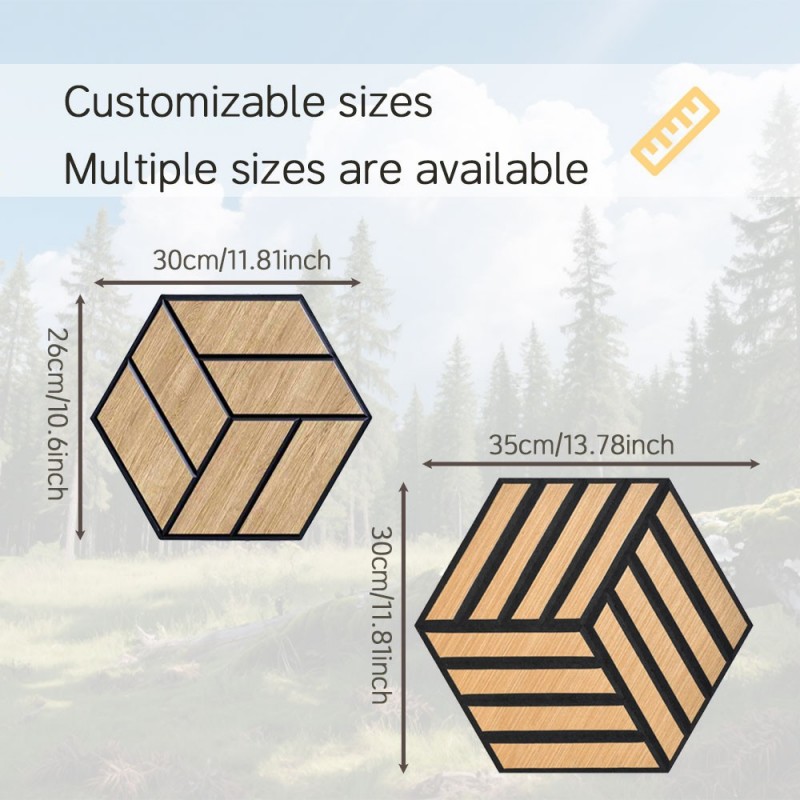 Шестигранные самоклеящиеся звукопоглощающие панели для стен 2 (1)