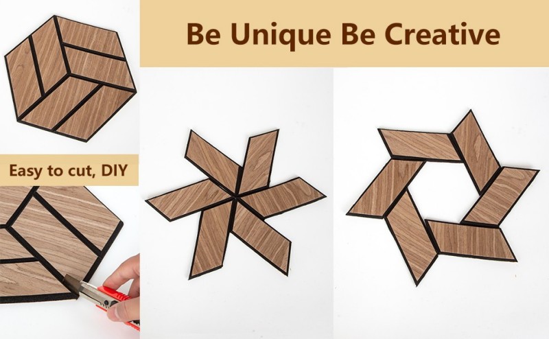 Шестигранные самоклеящиеся звукопоглощающие панели для стен 2 (6)