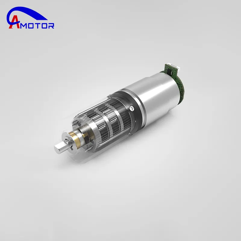OEM DC Coreless Электрический Бесщеточный Постоянный Магнит 12 В Металлический Планетарный Энкодер Двигатель Редуктор