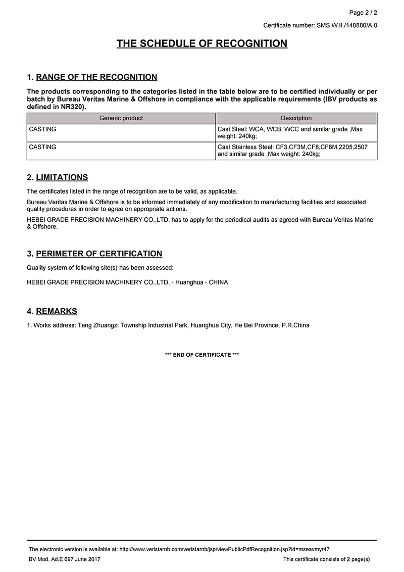 BV Сертификат типа