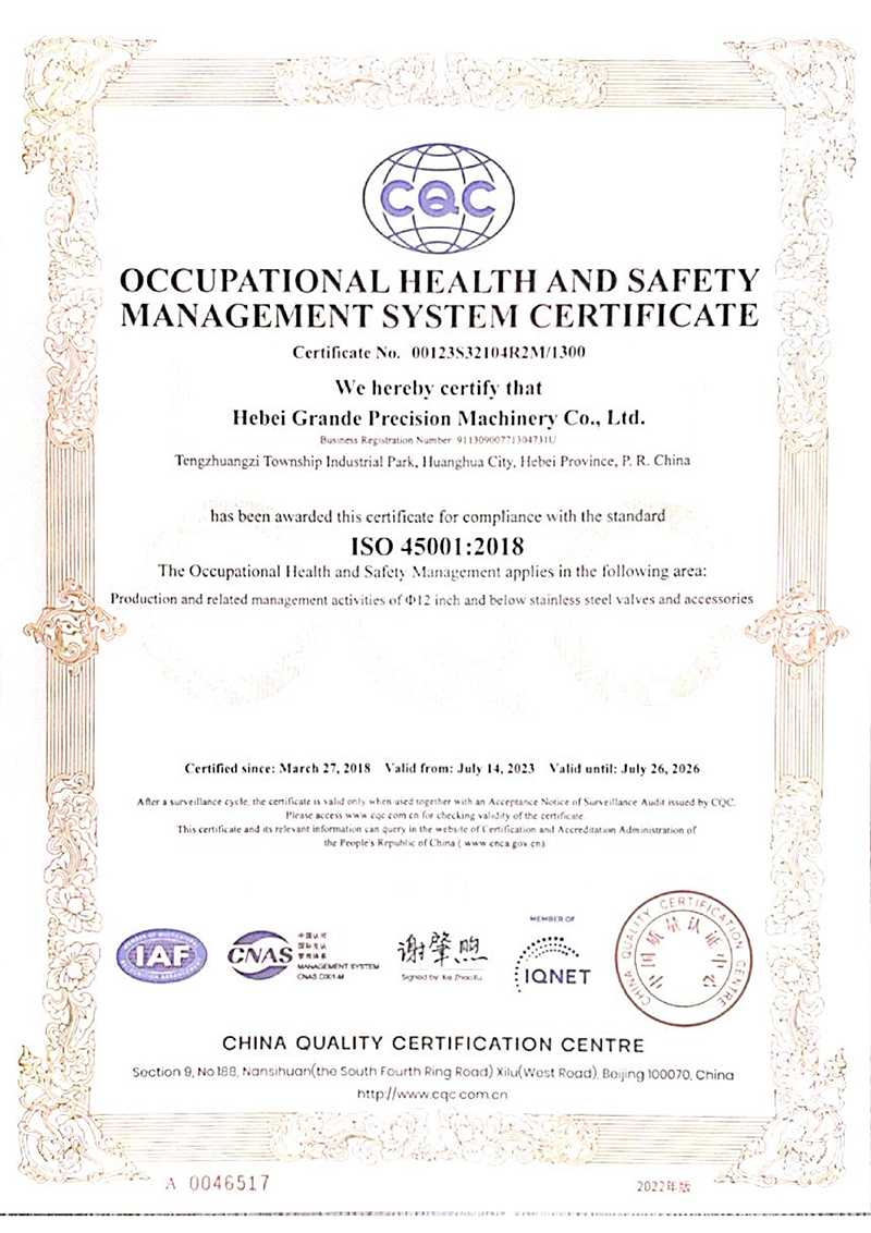 ISO 45001 Сертификат