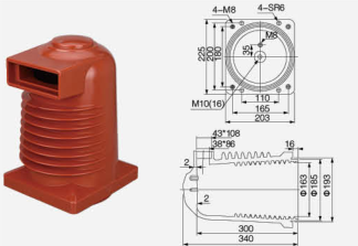 Коробка контактов для компоновочного шкафа CH3-24 кВ/225 (630~1600 А) (с возможностью экранирования)
