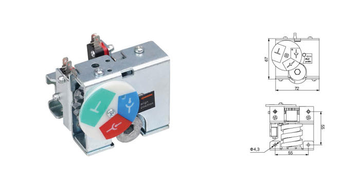 Комплект аксессуаров для электропривода и двойного микропереключателя ручного качкового привода
