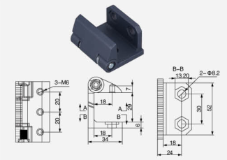 Петля для высоковольтной двери шкафа 213-3