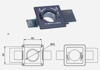 Устройство навесного замка для средней двери (Модификация I) ZGS-6