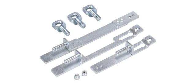 Серия комплектующих для быстроразборного тягового замка，Стандартный тип: Три замочные пластины для нижней двери 5HG.XM-3