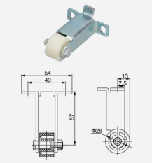 Кронштейн для предотвращения падения приборной двери 5HG.YBM.001