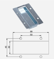 Железная ручка (50х45) 5HG.364.003