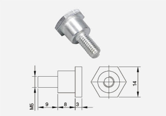 Крепежный винт для авиационного разъема 5HG.364.007