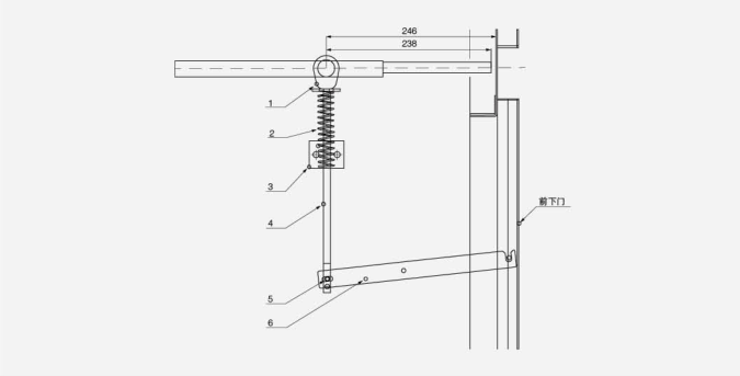 Схема нового типа блокировочного механизма (5HG.239.011)