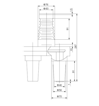 Стыковая булавка типа H HDJT-15/630