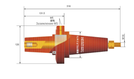 Корпус булавки TGZ-24/400