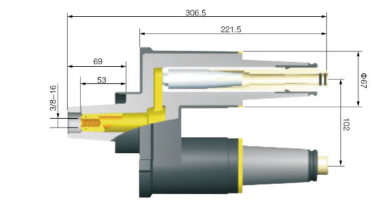 Двусторонний муфт-булавка HB STT-24kV 200A