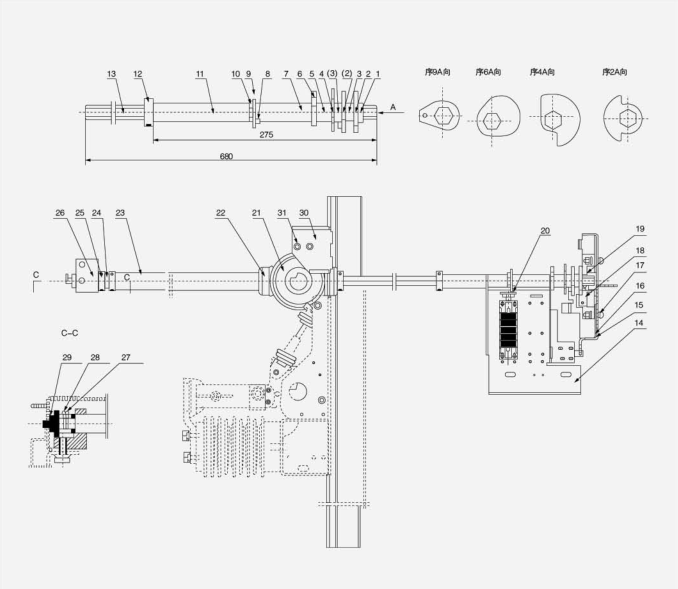 Бе벨евый вал 5HG.577.1002