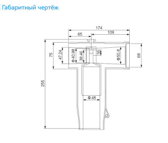 Разъем передний европейского типа QJ-24 кВ 630 А