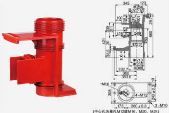 Коробка контактов с экранированием (двухпутевая) CH3-40,5 кВ/660-1 (улучшенная версия) для КУН61