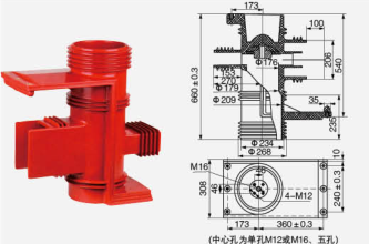 Коробка контактов с экранированием (трехпутевая) CH3-40,5 кВ/660-1 (улучшенная версия) для КУН61