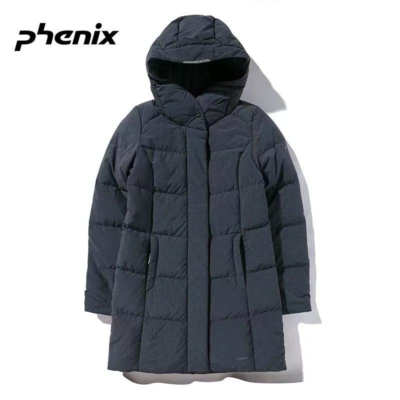 Phenix Phoenix женская зимняя утеплённая удлинённая пуховая куртка для городского активного отдыха