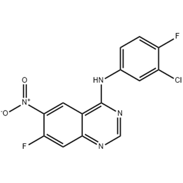 N-(3-Хлор-4-фторфенил)-7-фтор-6-нитро-4-хиназолинамин