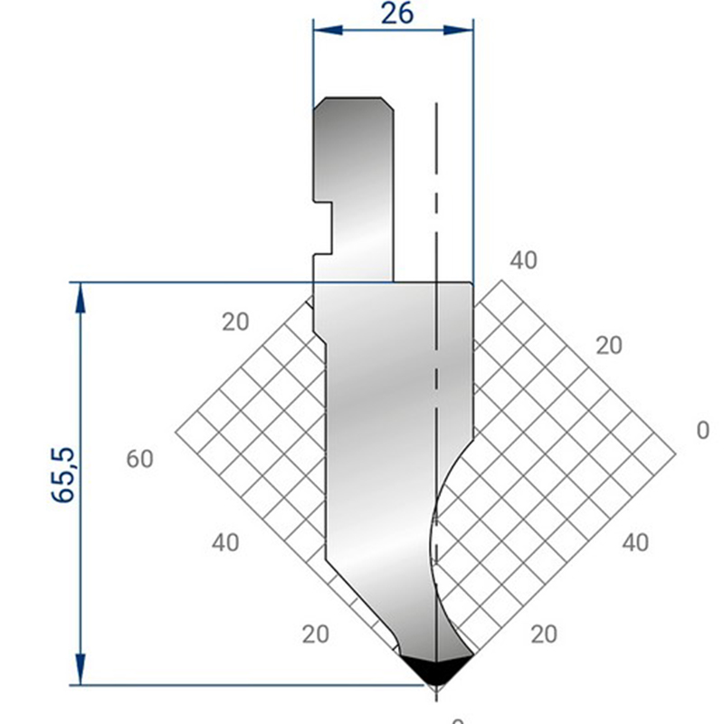 FMP.66.85°.R3-гибочный инструмент Стандарт Гибочный пуансоны