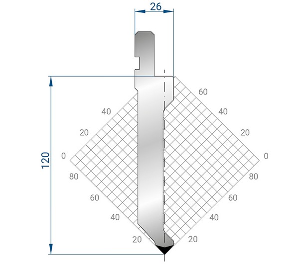 FMP.120.85°.R08-гибочный инструмент Стандарт Гибочный пуансоны