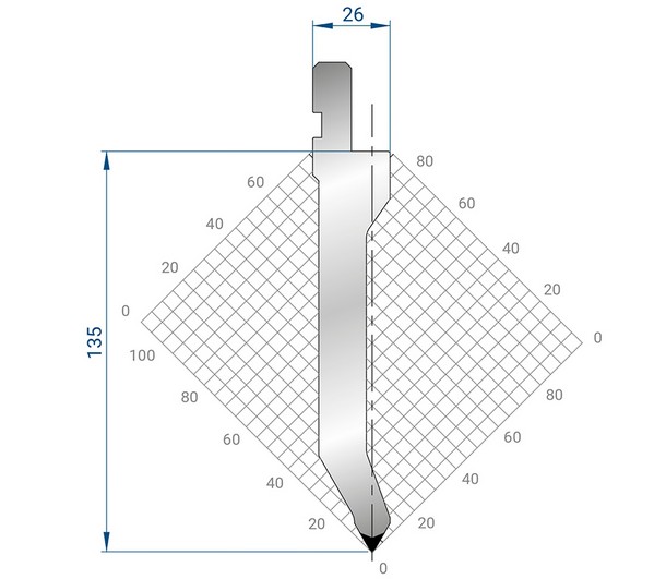 FMP.135.60°.R08-Гибочный пуансоны и Гибочный инструмент