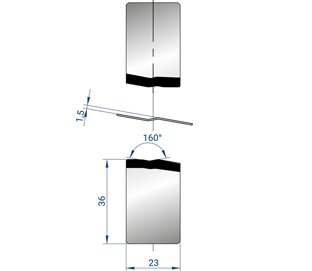 Гибочный инструмент Z-типа Fabmax-ZP1005