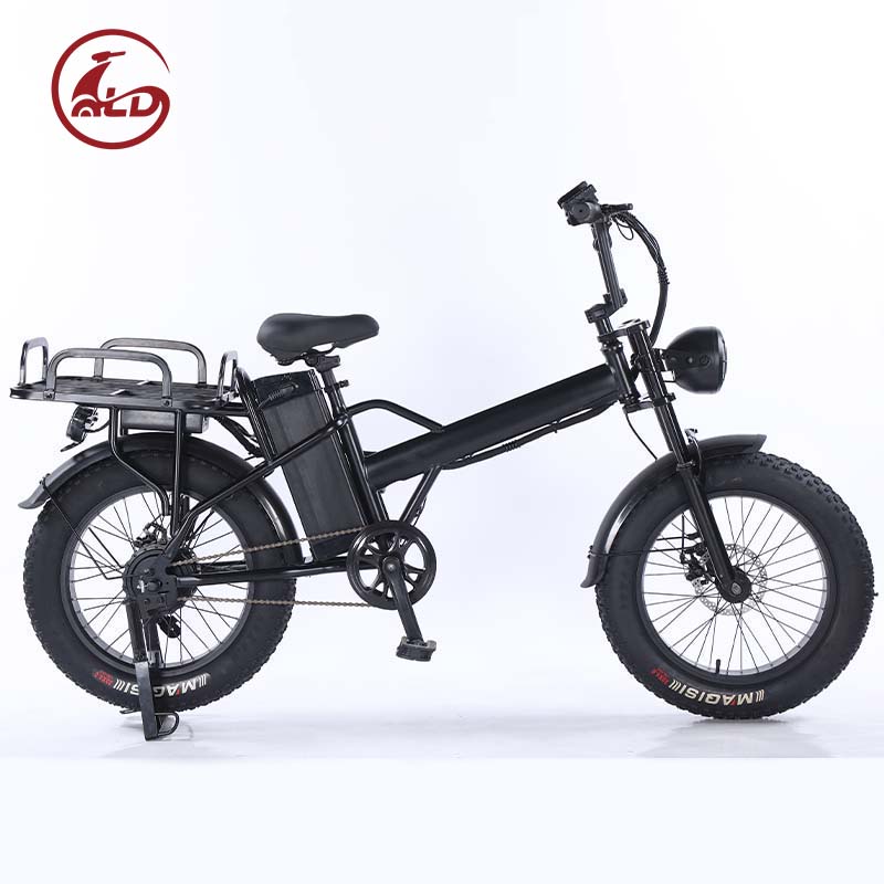 48V 10A 20-дюймовый электровелосипед со складной рамой, толстыми покрышками и горным дизайном, 20-дюймовый снежный электровелосипед