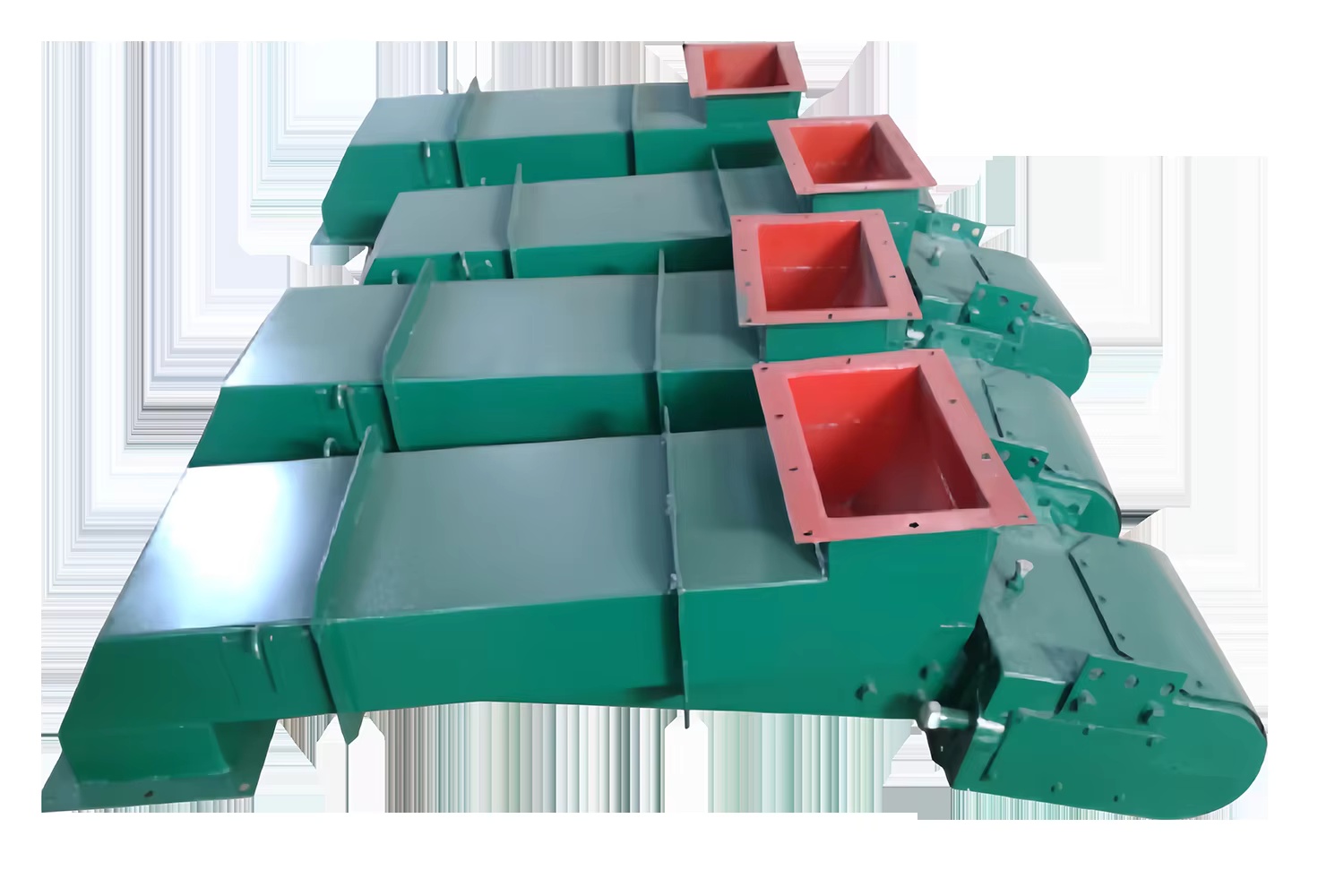 Моторный шахтный питатель с грузом для равномерного просеивания мелкого материала и подачи в вибрационное оборудование