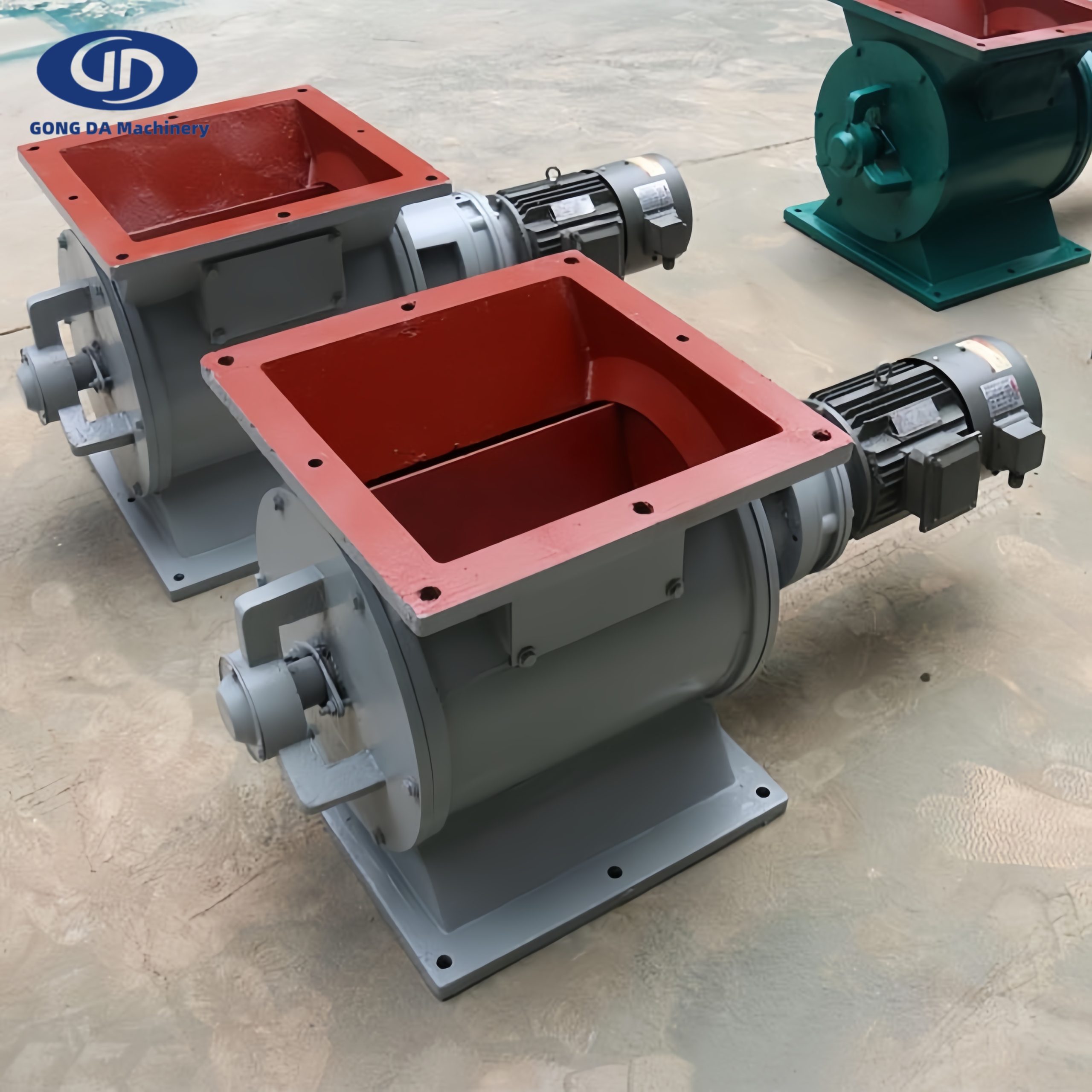 Уплотнение поворотного клапана Закрытый вентилятор Поворотный шлюзовой клапан для перекачки порошка или гранул