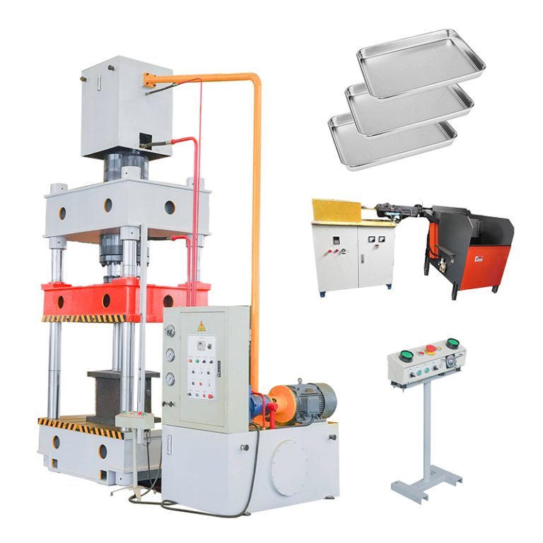 Полуавтоматический пресс для производства подносов из нержавеющей стали | Гидравлический пресс с индивидуальными пресс-формами - Besco Machine Tool Equipment