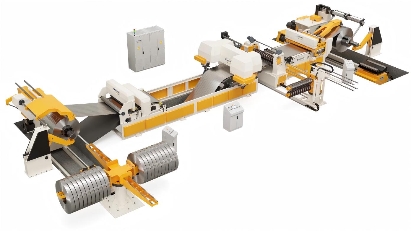 Линия продольной резки Besco слайтер разматыватель перемотчик слайтерная головка