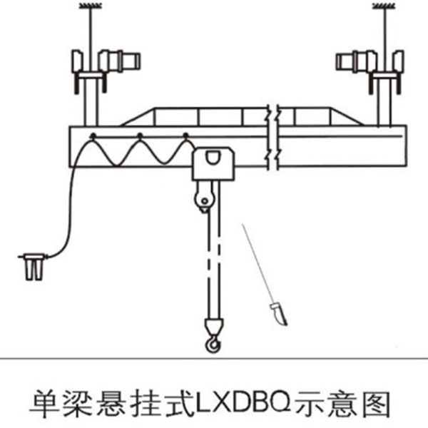 Пневматический однобалочный подвесной кран LXDBQ0.1-10.0