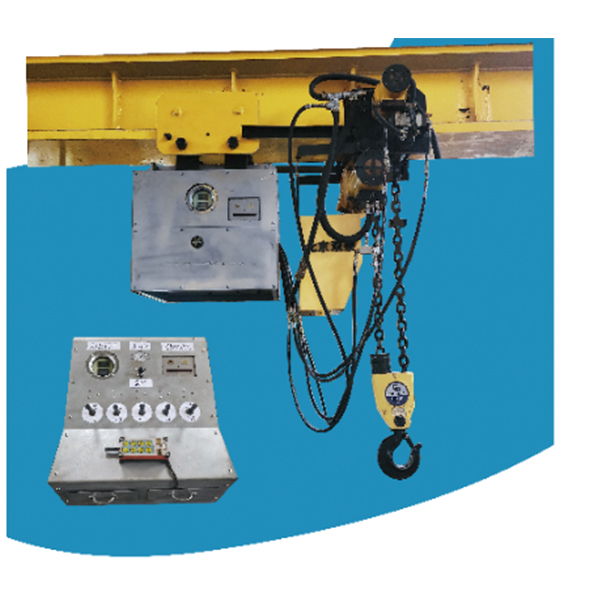 Пневматическая лебедка с дистанционным управлением