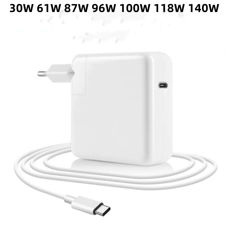 Оптовый Адаптер для ноутбука Apple 30Вт 61Вт 87Вт 96Вт 140Вт USB C зарядным устройством для MacBook Pro 16, 15, 13 дюймов New Air 13 дюймов 2020/2019/2018