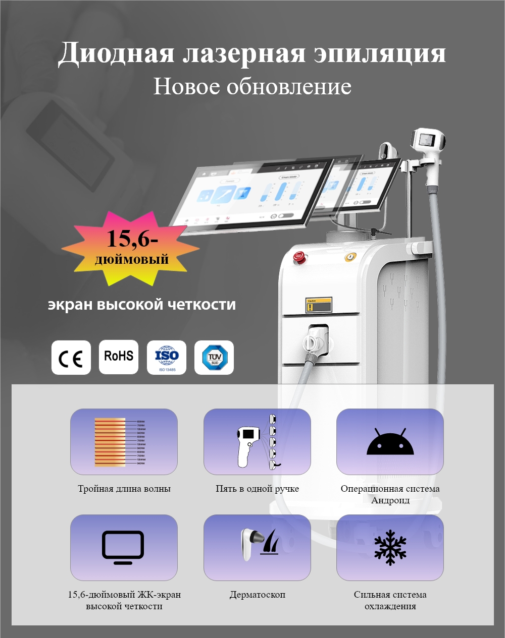 Как выбрать лазер для удаления волос?