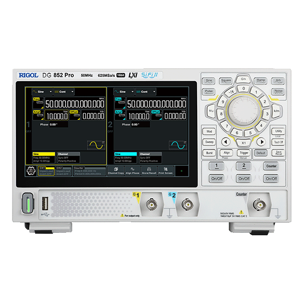Генератор DG800 Pro: 50МГц, 16бит — для портативных испытаний