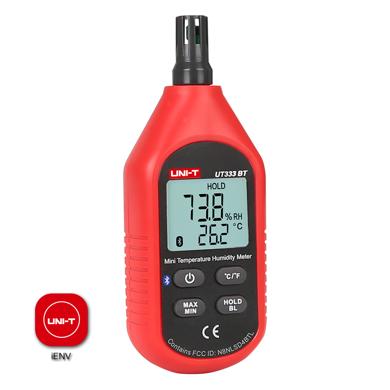 Миниатюрный цифровой термогигрометр UT333BT