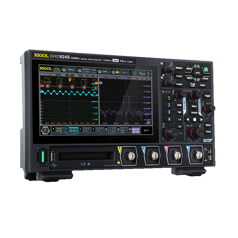 Осциллограф DHO900: 250МГц, 12бит — для портативных тестов