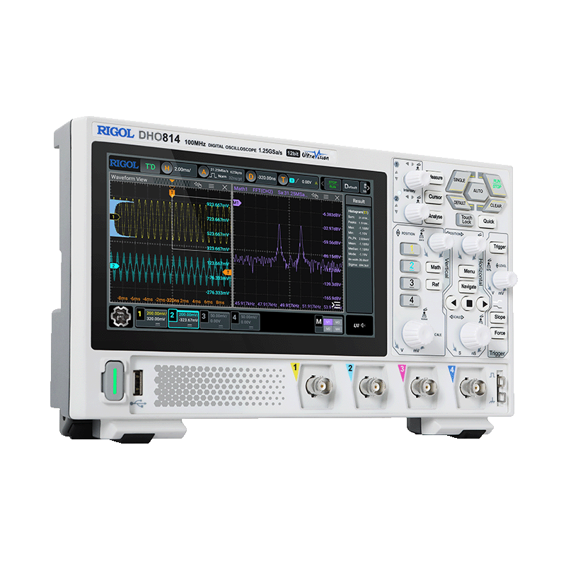 Осциллограф DHO800: 100МГц, 12бит — для полевых тестов