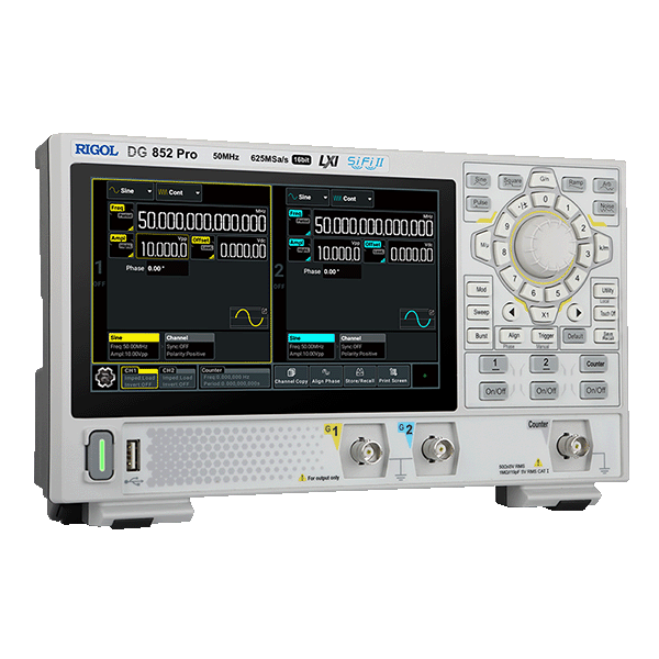 Генератор DG800 Pro: 50МГц, 16бит — для портативных испытаний