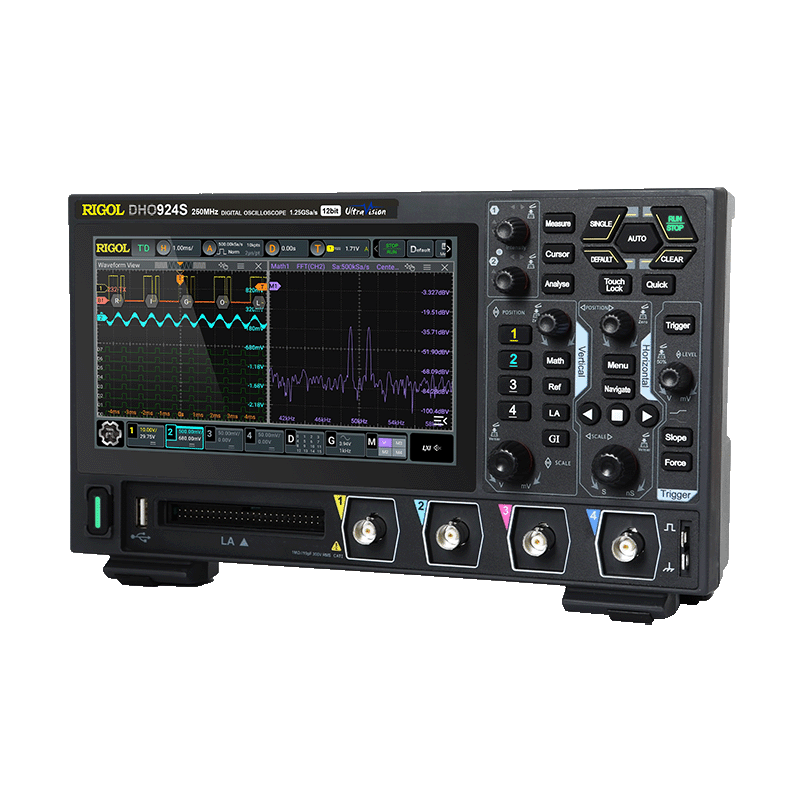 Осциллограф DHO900: 250МГц, 12бит — для портативных тестов