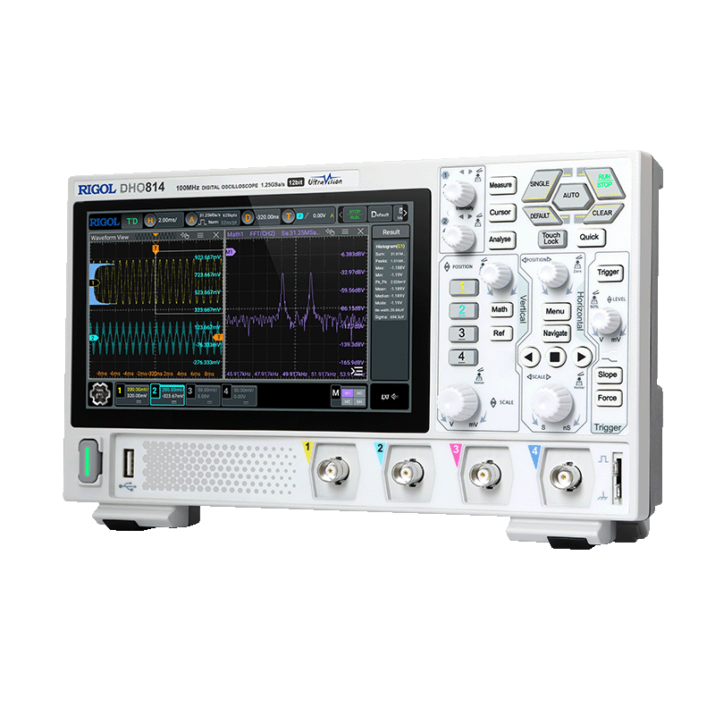 Осциллограф DHO800: 100МГц, 12бит — для полевых тестов