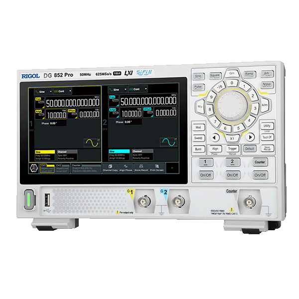 Генератор DG800 Pro: 50МГц, 16бит — для портативных испытаний