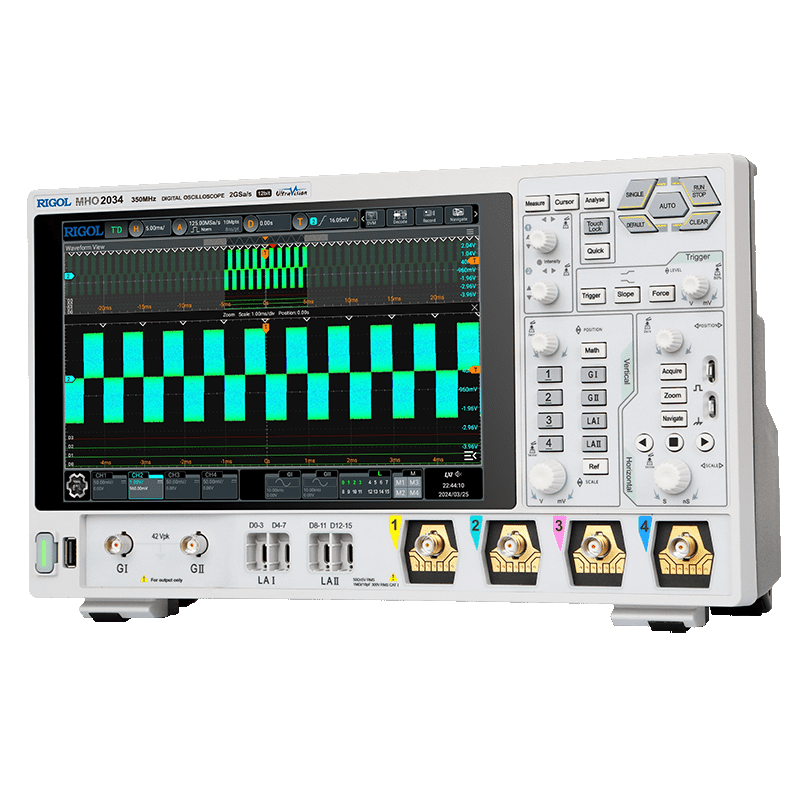 Осциллограф MHO2000: 350МГц, 12бит — для медицинской электроники