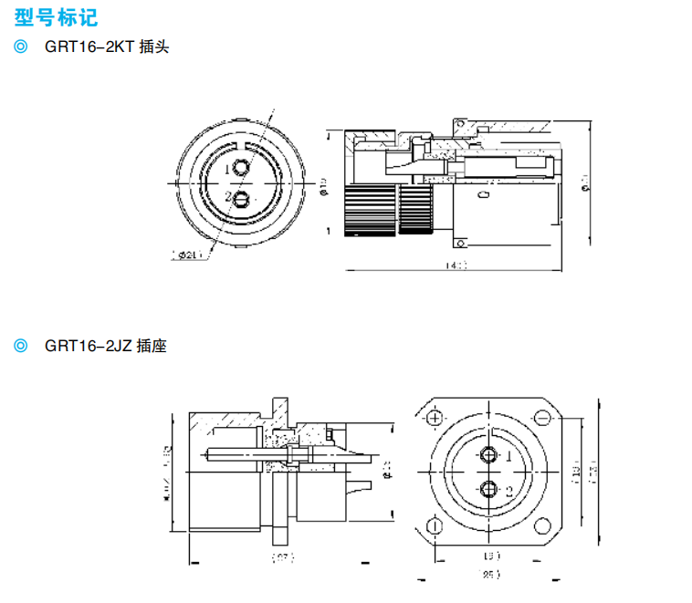 Разъемы серии GRT (высокотемпературные)